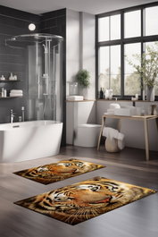 Mijölnir Juego de alfombrillas de baño CT-5136 de 2 piezas Multicolor